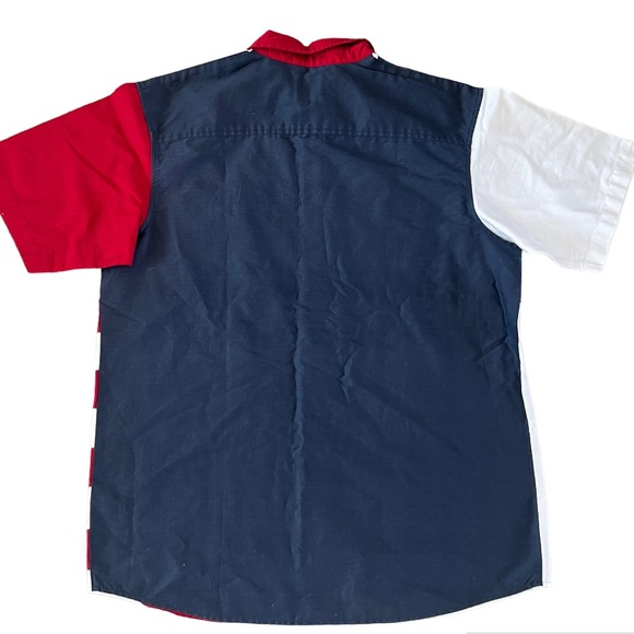 Redhead Button Front American Flag Patriotic USA Shirt - Picture 2 of 2